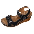 thumbnail image 1 of DAFEI Sandales Femmes Habillées à Plateforme Compensée Sandales Légères d'Été à Bride Sandales Décontractées de Vacances Augmenter la Hauteur Chaussures Rétro de Villégiature, 1 of 7