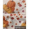 thumbnail image 6 of Thanksgiving Pumpkins Kitchen Valances for Windows Farmhouse Linen Window Valance Curtain for Living Room Window Treatment Orange Fall Leaves Vintage Plaid Valance Rod Pocket Topper, 42 x 18 Inch, 6 of 6