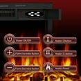 thumbnail image 5 of Electactic Freestanding Wooden Frame Fireplace with TV Stand, Electric Fireplace Mantel Heater, Various Brightness & Realistic Flames & Remote Control, Home/Office/Cafe,750W-1500W, Black, 5 of 7