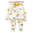 thumbnail image 5 of Ccpelsie Kids Toddler Girls and Boys Clothes Outfits Long Sleeve Cute Top Elastic Waist Pants Spring Summer Clothing Set(Green,18-24 Months), 5 of 5