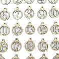 thumbnail image 3 of VONKY A-Z Initial Wooden 1-25 Number Wood Christmas Advent Calendar Tags Wedding Candy Gift Present Box Wrapping Tags, 3 of 8