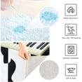 thumbnail image 4 of Coolnut Bathroom Rug Mat Black White Music Keys Guitar Bath Mat Super Soft Absorbent Plush Shaggy Bath Rugs Quick Dry Bath Carpet for Bathroom Floor Tub Shower, 24x16 Inches Home Decor Gifts, 4 of 5