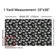 thumbnail image 3 of Manfei Music Notes Sewing & Crafting Fabric (3 Yards), Black and White Home Decor Fabric by the Yard, Musical Melody theme DIY Fabric, 3 of 6