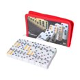 thumbnail image 2 of Dominó Juego Profesional Doble Seis de 28 Fichas Tablero Portátil con Bolsa Material Pp Sólido Fichas Numéricas Educativas Adecuado para Noches de Juegos Reuniones Familiares Fiestas de Rojo, 2 of 8