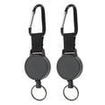 thumbnail image 2 of Porte-clés Rétractable Extérieur, 2pcs Porte-Clés Rétractable Extérieur Rétractable en Acier Inoxydable Porte-Clés Rétractable Tirer Boucle Porte-Clés Solution Innovante, 2 of 8