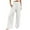 White, variant on Wide Leg Casual Pants Women Fashion Elastic Waist Pant with Pocket Loose Harem Pants Printed Crop Pants for Casual Style Womens Pants White XXL