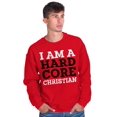 thumbnail image 5 of Hard Core Christian Religious Faith Sweatshirt for Men or Women Brisco Brands S, 5 of 6