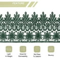 thumbnail image 4 of Uxcell 3.14 inch Wide 5 Yard Lace Ribbon Floral Pattern Dark Green Embroidered Lace Trim for Sewing Making, Gift Wrapping, 4 of 5