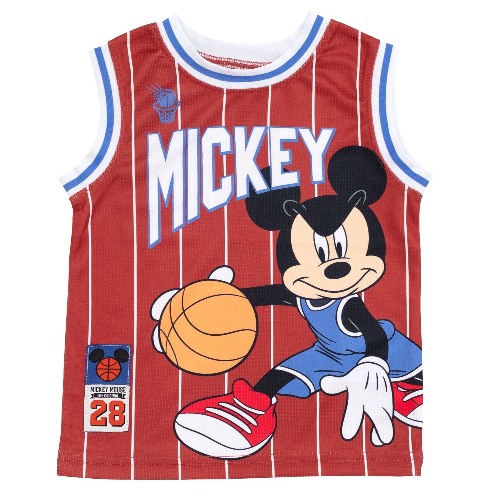 Disney, Toddler Boys Mesh Jersey Tank Top and Shorts Set, 3T, Red