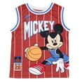 thumbnail image 4 of Disney Mickey Mouse Toddler Boys Mesh Jersey Tank Top and Basketball Shorts Athletic Toddler to Little Kid, 4 of 5