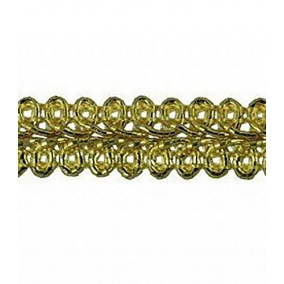 GOLD 1/2 INCH METALLIC CHINESE BRAID