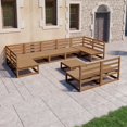 thumbnail image 1 of vidaXL 10 Piece Garden Lounge Set Solid Pinewood, 1 of 4