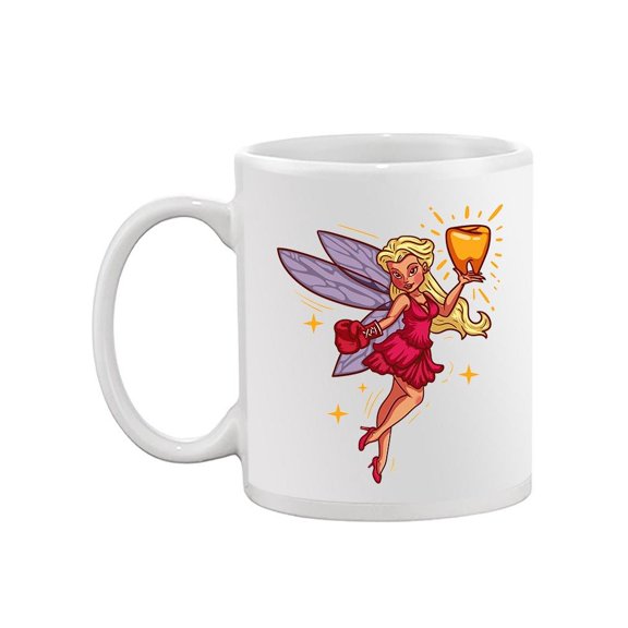 Tooth Fairy With A Gold Tooth. Mug -Image by Shutterstock,