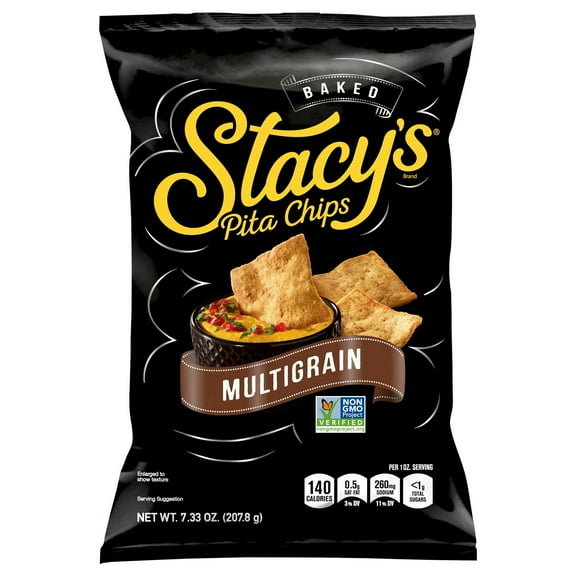 Stacy's Multi-Grain Sea Salt Pita Chips 7.33 oz (Pack Of 12)