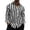 Black, variant on Aayomet Hawaiian Shirt Male Casual Autumn Striped Print Shirt Stand Collar Long Sleeve Men'S Casual Button-Down Shirts Black,XXL