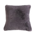 thumbnail image 4 of Emma Collection Decorative 20-inch Faux Fur Throw Pillow Purple, 4 of 5