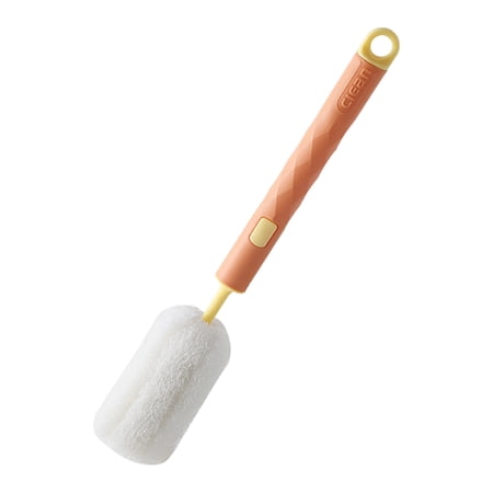 Bottle Brush Long Handle Cup Cleaner Brush Sponge Bottle Scrubber Detachable Handle Portable Sponge Cleaning Brush for Cups Wine Glasses Water Bottles Baby Bottles and Vacuum Flasks