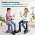 thumbnail image 5 of ECR4Kids ACE Active Core Engagement Wobble Stool, 18in Seat Height, Flexible Seating, Eggplant, 5 of 10