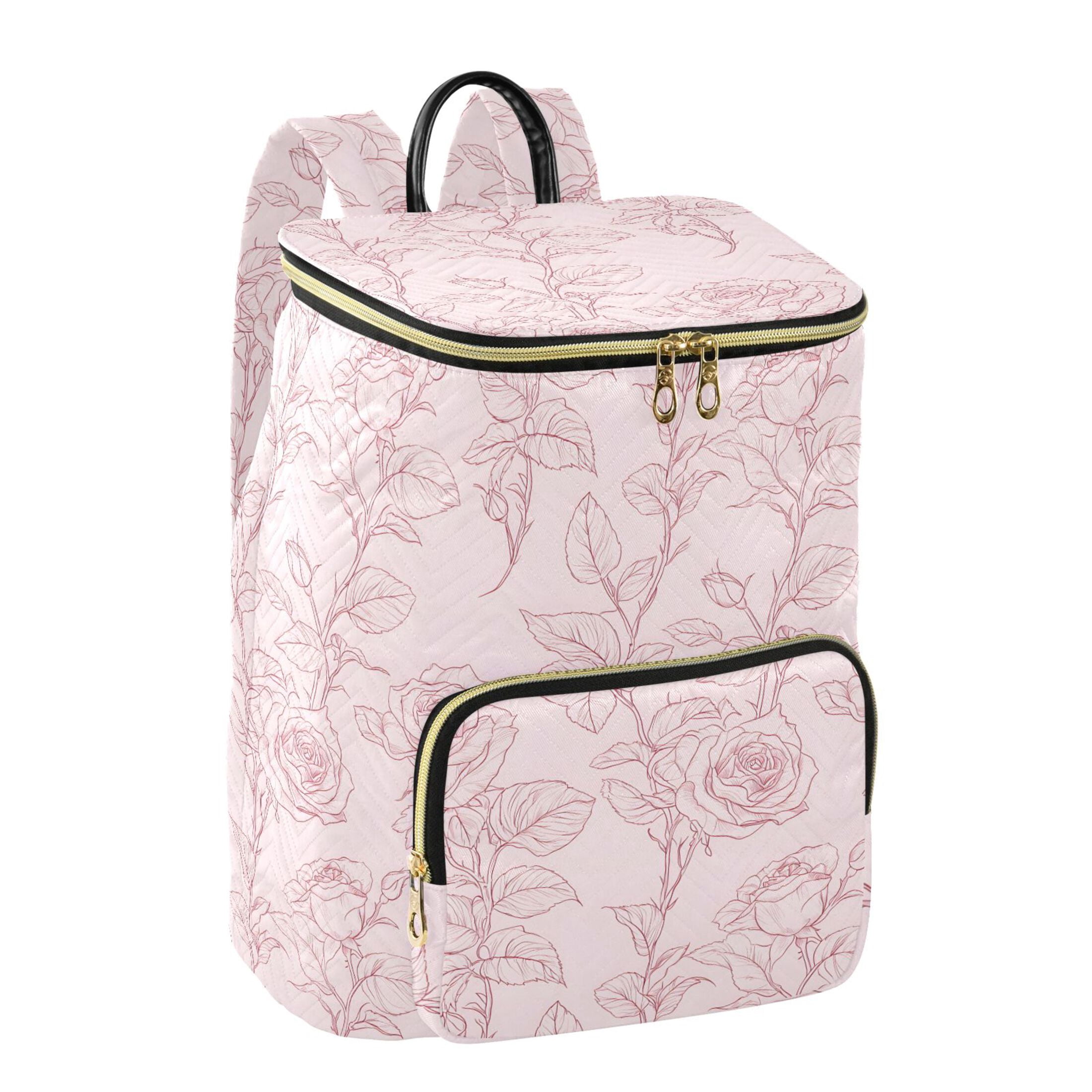 ALAZA Retro Rose Flower Travel Backpack Laptop Bag Large Capacity Daypack