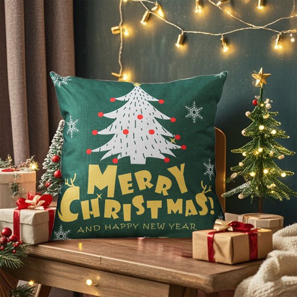 onlyliua Ofertas Flash Fundamentos de Almohada En Nochebuena para Navidad, Almohada Parasala de Estar, Almohada para Oficina, Almohada para Siesta, Almohada para Sala de Estar