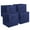 Nautical Blue-11x11x11", variant on DII Non Woven Fabric Storage Bin Organizer Cube, Small Set, 11x11x11", Black, 2 Piece