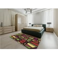 thumbnail image 4 of Ahgly Company Indoor Square Patterned Deep Red Area Rugs, 4' Square, 4 of 6
