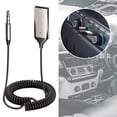 thumbnail image 2 of Bluetooth 5.3 Car Receiver Adapter, Hands-Free Auto Kit with Aux Audio 3.5mm Jack, Wireless Music Streaming & Calls, Clear Sound Quality, USB Powered, Compact Black, 2 of 8