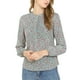 thumbnail image 1 of Blusa Floral Allegra K Frente Plisado Medio Tapeta Manga Larga Casual Azul L, 1 of 6