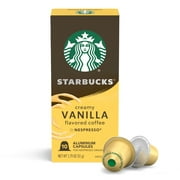 (10 Count) Starbucks by Nespresso Original Line Vanilla Naturally Flavored Coffee