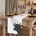 thumbnail image 3 of Cows Showering Cotton Linen Table Runner for Dining Kitchen, Modern Abstract Art Funny Animals Wedding Outdoor Party Tablerunners Decoration, Dresser Scarf Coffee Tablecloth Runners 13x70 Inches, 3 of 9
