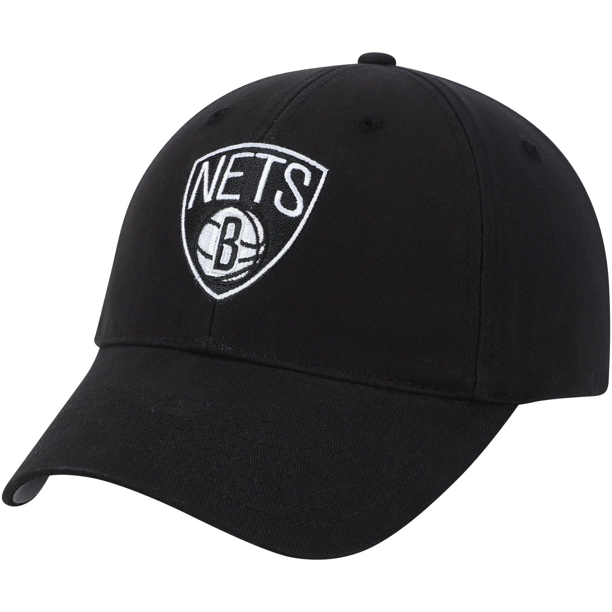 Men's Black Brooklyn Nets Mass Basic Adjustable Hat - OSFA - Walmart.com