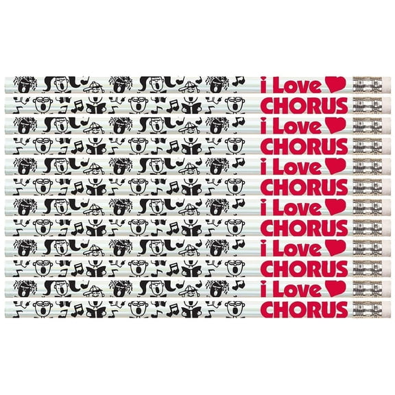 D2257 I Love Chorus - 36 Qty Package - Chorus Pencils - Express Pencils