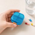 thumbnail image 4 of Pill Organizer 4 Compartment Plastic Portable Case for Travel Daily Use, 4 of 6