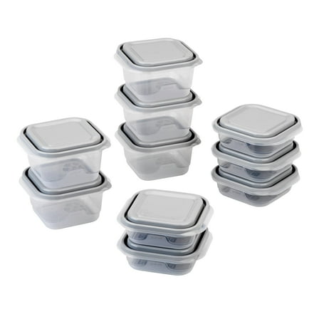 GoodCook 20-Piece Square Food Storage Container Set, Made Without BPA and Dishwasher Safe, Made for Family Meals and Easy Serving