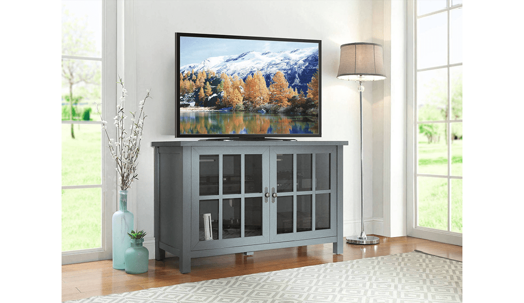 Better Homes & Gardens Oxford Square TV Stand for TVs up to 55", Blue