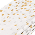 thumbnail image 3 of 8 Pack Gold Dot Disposable Tablecloths Plastic Tablecloth Paper Tablecloths for BBQ, Party, Fine Dining, Wedding, 3 of 6