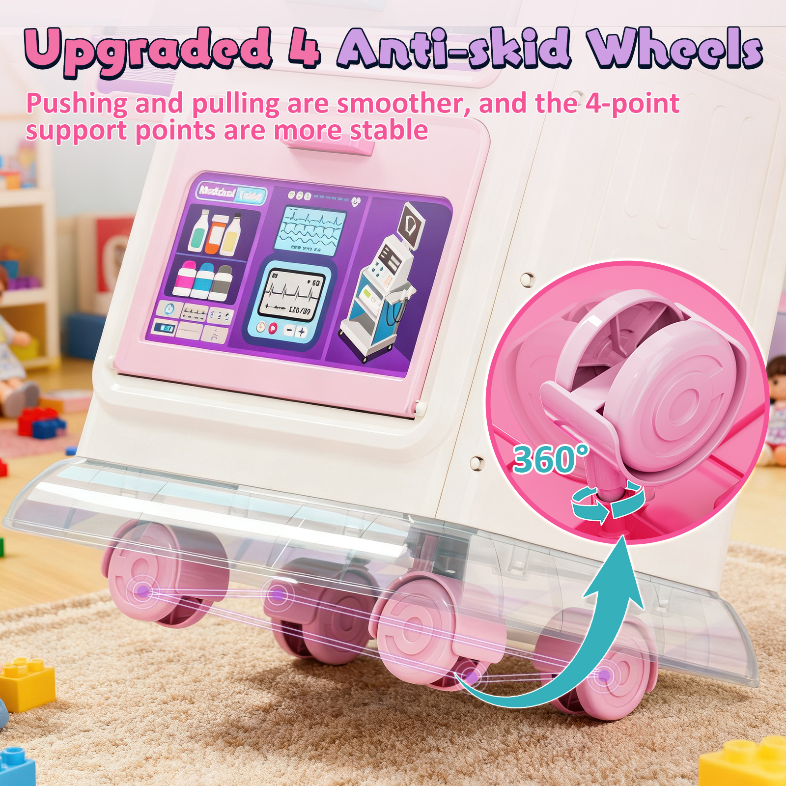 OROLIVING Doctor Kit for Toddlers with Medical Cart photo 5
