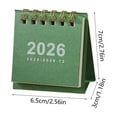 thumbnail image 3 of Wzzjkit Office Desktop Calendar 2026 Small Desk Calendar Vintage Mini Student Portable Coil Calendar Planner, October 2025 to December 2026, 3 of 6