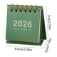 thumbnail image 3 of Seyotauo Mini Desk Calendar, 2025-2026 Small Desk Calendar, October 2025 to December 2026, 15 Monthly, Mini Standing Flip Calendar, Thick Paper Twin-Wire Binding, Desktop Calendar for Office or Home, 3 of 6
