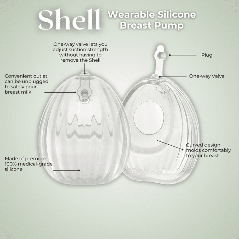 Haakaa Silicone Breast Pump Shells & Microwave Sterilizer Bag