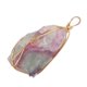 thumbnail image 4 of Colgante de piedra envuelto en alambre accesorio de collar colgante de fluorita natural versátil para la suerte Amonsee Otros, 4 of 8