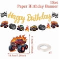 thumbnail image 3 of Monster Truck Birthday Banner Set - Off-Road Vehicle Theme Party Decorations for Kids, Perfect for Birthday, Halloween & Christmas Celebrations, 3 of 4
