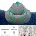 thumbnail image 4 of Fznkrag NO Filling Classic Bean Bag Chair Sofa Cover Lazy Lounger Bean Bag Storage Chair Cover for Adults and Kids, 4 of 11