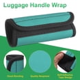 thumbnail image 4 of Uxcell 3 Pcs Envoltura de Asa de Equipaje para Maleta, Cubierta de Agarre de Neopreno, Identificadores de Equipaje para Maletas, Bolsas de Compras y Viaje, Azul Lago, 4 of 7