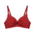 thumbnail image 4 of Sngxgn Women's Cotton Unlined Bra Front-Close Underwire(Red,70C), 4 of 4
