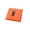 Orange, variant on soumake Portable Folding Shopping Bag Large Capacity Tote Reusable Square Handle Handbag convenient