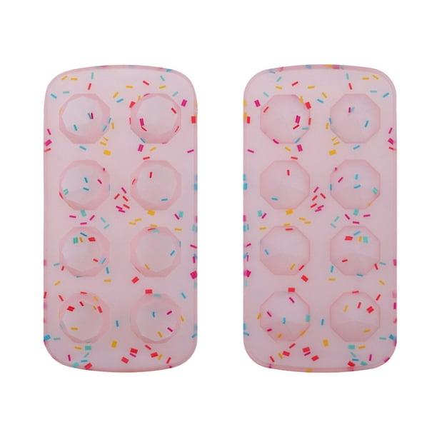 Bandejas Para Cubitos De Hielo De Silicona Y Flexibles, Fáciles De Desmoldar, Con Tapa, Apilables, Para Cócteles Y Congelador