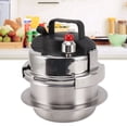 thumbnail image 1 of Mini Outdoor Pressure Cooker, Stainless Steel Pressure Cooking Pot Explosion Proof Fast Heating Three Layer 100KPa  for Induction Cooktop 0.8L,1.2L,1.6L, 1 of 7