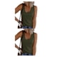thumbnail image 4 of Sonducket Camisetas sin mangas transpirables para mujer Stay Cool All Summer Long Durable Cotton Womens Vest Top Tank Top Mujer ArmyGreen M 1 Ejercito verde m,1 2Conjunto, 4 of 6