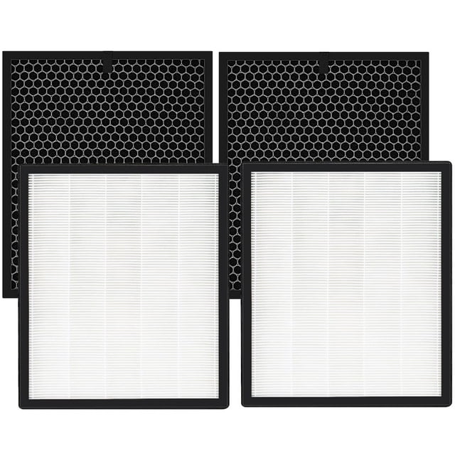 isinlive LV-PUR131 Replacement Filters for LEVOIT Air Purifier and LEVOIT Smart Wi-Fi Air Purifier LV-PUR131S, HEPA and Activated Carbon Filter, LV-P